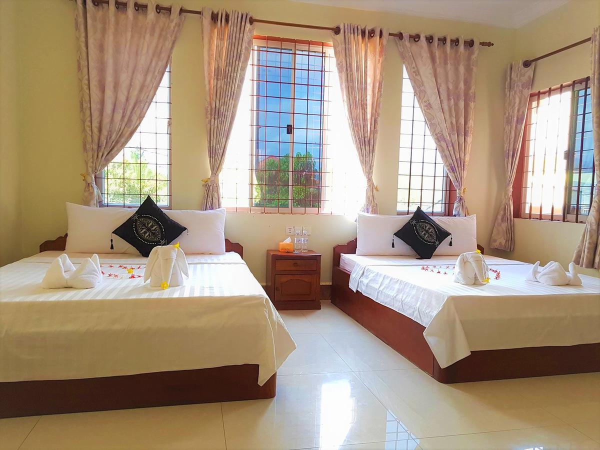 Samnop Samnang Guesthouse Kampot Bagian luar foto